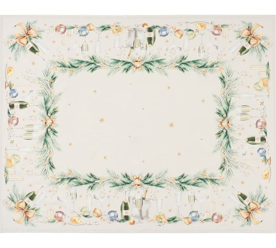 Скатерть Этель Spruce mood 150x180 см +/-3 см, с ВГМО, 100% хлопок, саржа 190 гр/м2 10554216 1