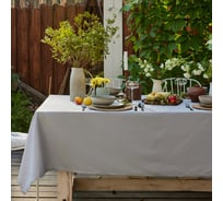 Скатерть Этель Home 146x220 см, светло-серый, 100% хлопок, саржа 190 г/м2 10472204