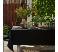 Скатерть Этель Home 146x220 см, черный, 100% хлопок, саржа 190 г/м2 10472195