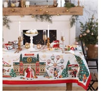 Набор столовый Этель Новогодняя ярмарка скатерть 150*220 +/-3 см с ГМВО, салфетки 40х40 см - 12 шт 5072927