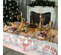 Набор столовый Этель Pink magic скатерть 150х180см +/-3 см с ГМВО, салфетки 40х40 см - 8 шт, хлопок 100% 4496655