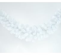 Еловая гирлянда MOROZCO Сваг, белая, 180 см ГР-19