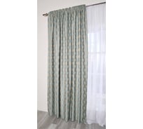 Штора MONA LIZA МЛ406/6/Е200 1 шт жаккард Жемчуг бирюза 200х270 см 4670093490253