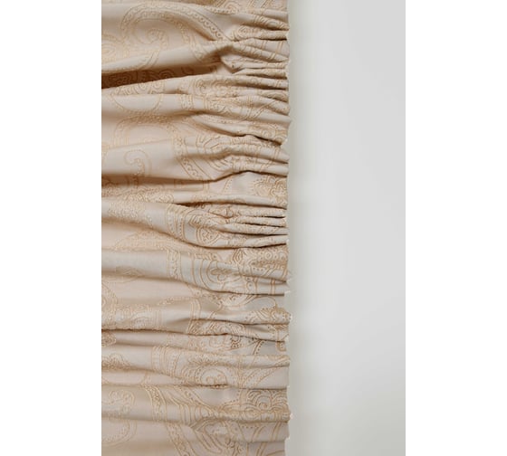 Штора MONA LIZA МЛ408/3/Е200М 1 шт жаккард Огурцы бежвый 200х270 см 4670093481435