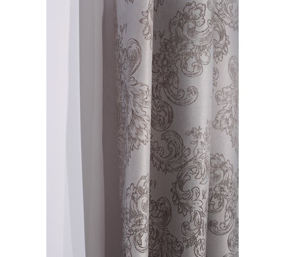 Шторы MONA LIZA МЛ714/09М жаккардовая Рондо, цвет серый, 200х270 см 4670093481312
