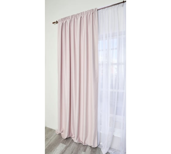 Штора MONA LIZA МЛ884/03/Е200М 1 шт блэкаут однотонный розовый 200х270 см 4670093481671 1