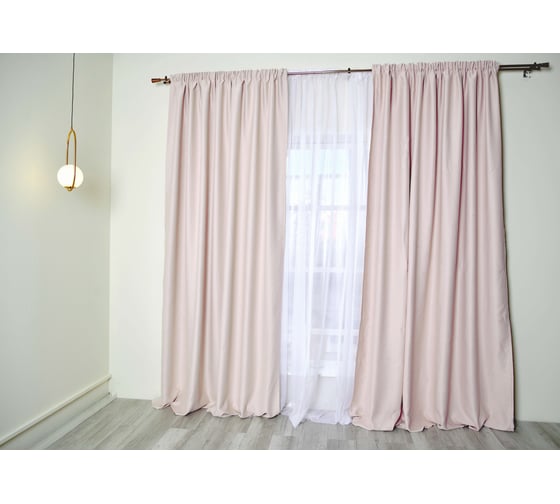 Штора MONA LIZA МЛ884/03/Е200М 1 шт блэкаут однотонный розовый 200х270 см 4670093481671