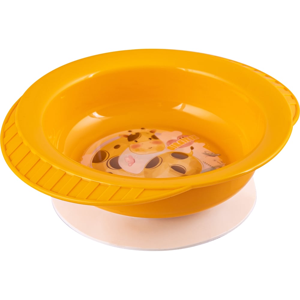 Детская тарелка на присосе Полимербыт 434220300 - выгодная цена, отзывы ...