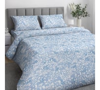 Комплект постельного белья Самойловский Текстиль Евро Лепесток 105 г/кв.м с наволочками 50/70 926316