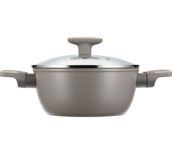 Кастрюля Regent inox 3,7л/24см с крышкой (кованый алюминий) Linea LATTE (индукция) 93-AL-LT-4-24