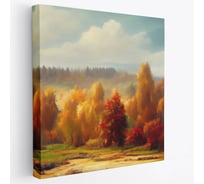 Картина Симфония Осенний лес 40x40 см 1-178