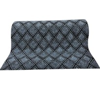 Дорожка влаговпитывающая придверная ComeForte жаккард ромб, 0,9x15 м, серый, 1 шт/уп. HP-3628
