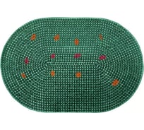 Придверный резиновый коврик ComeForte «FRG» 40x60см Green овал GM-3004-О