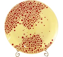 Комплект тарелок обеденных ЭЛЕТЕХ Эстер золотистый/красный, 2 шт., d 26 см 4840165040_