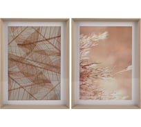Набор постеров настенных в рамке МДФ "Невесомость" Вещицы, 2 шт., бежевый, Д300 Ш30 В400 Sof-08