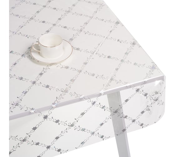 Силиконовое покрытие Dekorelle 208-S 0.6x20 м, серебро/прозрачный фон 214208 1