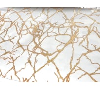 Силиконовое покрытие Dekorelle 201-GW 1.0x20 м, золото/белый фон 234201-1