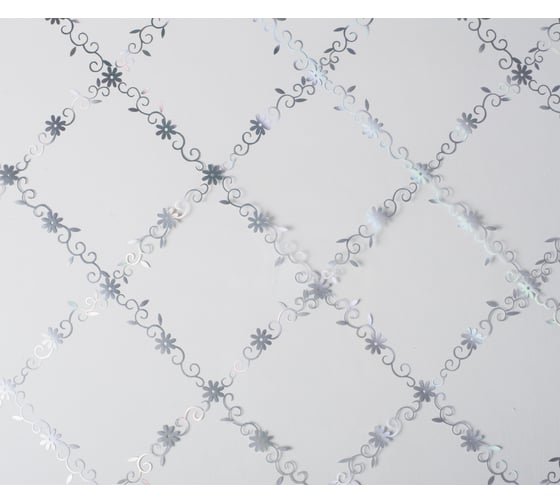Силиконовое покрытие Dekorelle 208-S 1.0x20 м, серебро/прозрачный фон 234208 1