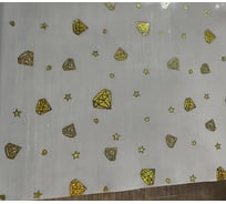 Силиконовое покрытие Dekorelle 228-G 0.6x20 м, золото/молочный фон 214228