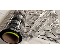 Силиконовое покрытие Dekorelle 243-S 0.6x20 м, серебро/прозрачный фон 214243-S