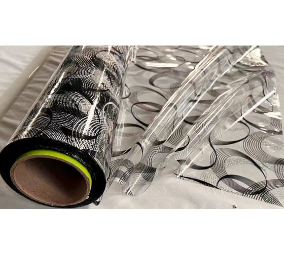 Силиконовое покрытие Dekorelle 243-S 0.6x20 м, серебро/прозрачный  фон 214243-S 1