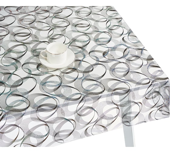 Силиконовое покрытие Dekorelle 243-S 0.6x20 м, серебро/прозрачный  фон 214243-S 1