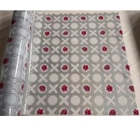 Силиконовое покрытие Dekorelle 227-SW 0.8x20 м, серебро/белый фон 224227-SW