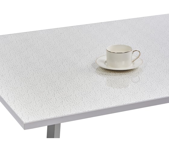 Силиконовое покрытие Dekorelle 209-S 1.2x20 м, блестки, серебро/прозрачный фон 244209 1