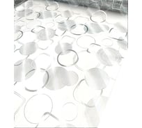 Силиконовое покрытие Dekorelle 245-S толщина 0.25 мм, 1.4x20 м, серебро/прозрачный фон 254245-S