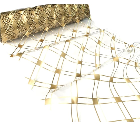 Силиконовое покрытие Dekorelle 226-G 1.2x20 м, золото/прозрачный фон 244226-G 1