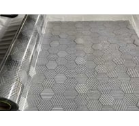 Силиконовое покрытие Dekorelle 279-S 1.2x20 м, серебро/прозрачный фон 244279-S