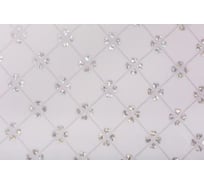 Силиконовое покрытие Dekorelle 049-S, размер 0,8x20 м, серебро/белый фон 224049