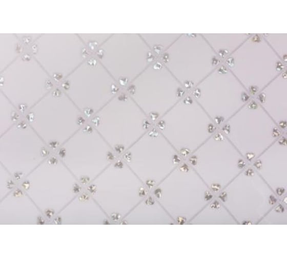 Силиконовое покрытие Dekorelle 049-S, размер 0,8x20 м, серебро/белый фон 224049