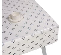 Силиконовое покрытие Dekorelle 049-S, размер 1,2x20 м, серебро/белый фон 244049