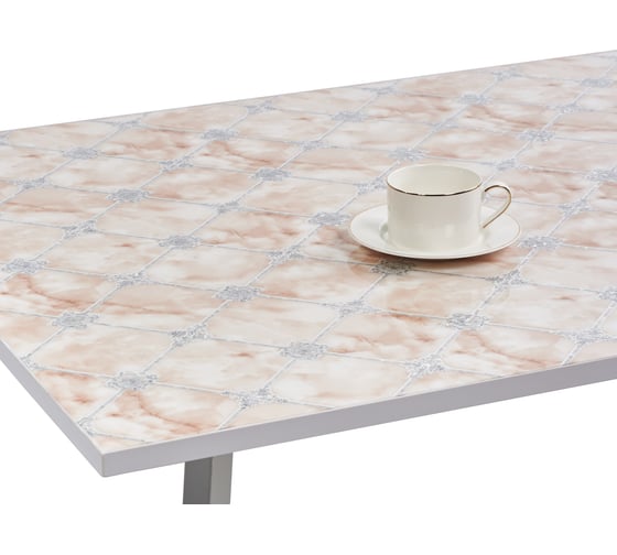 Силиконовое покрытие Dekorelle 002, размер 1,0x20 м, серебро/мрамор 234002 1