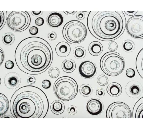 Силиконовое покрытие Dekorelle 023-S, размер 1,2x20 м, серебро/прозрачный фон 244023 1