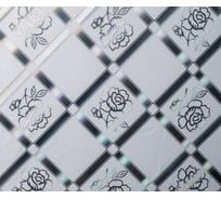 Силиконовое покрытие Dekorelle 005-S, размер 1,2x20 м, серебро/прозрачный фон 244005-1