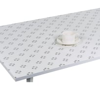 Силиконовое покрытие Dekorelle 049-S, размер 1,0x20 м, серебро/белый фон 234049