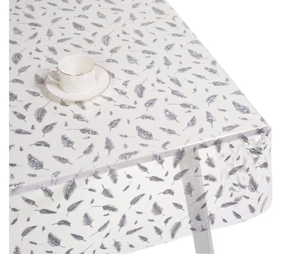 Силиконовое покрытие Dekorelle 178-S, толщина 0,25 мм, размер 1,4x20 м, серебро/прозрачный фон 250178-S 1