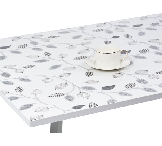 Силиконовое покрытие Dekorelle 129-SW, размер 1,0x20 м, серебро/белый фон 234129-1 1