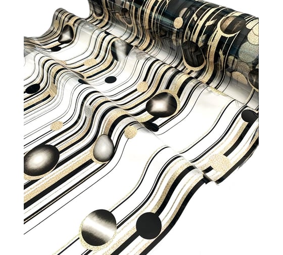 Силиконовое покрытие Dekorelle 192-G, размер 0,8x20 м, золото/прозрачный фон 224192 1