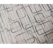 Силиконовое покрытие Dekorelle 165-S, размер 1,2x20 м, серебро/прозрачный фон 244165-1