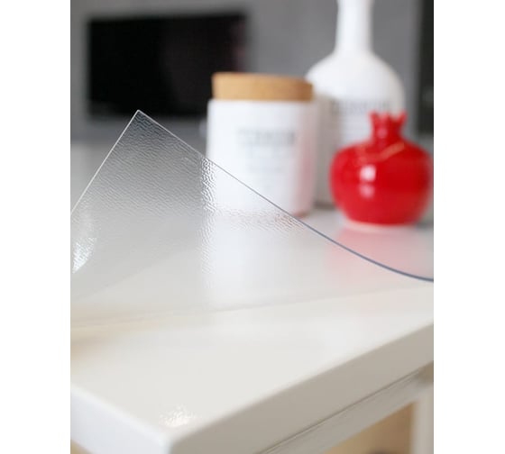 Силиконовое покрытие Dekorelle прозрачное, 0,8x20 м, рифленое, толщина 1,5 мм 126R 1