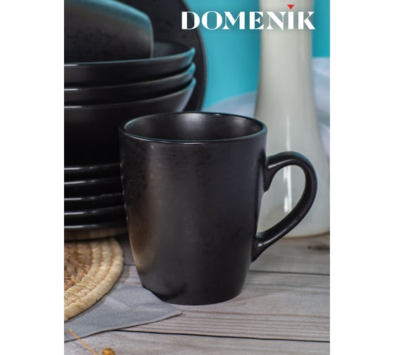 Кружка DOMENIK DROPS черный, 360 мл DMD165