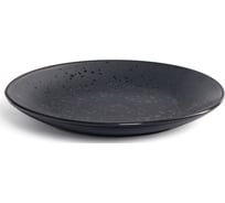 Тарелка обеденная DOMENIK DROPS черный, 24.3 см DMD161