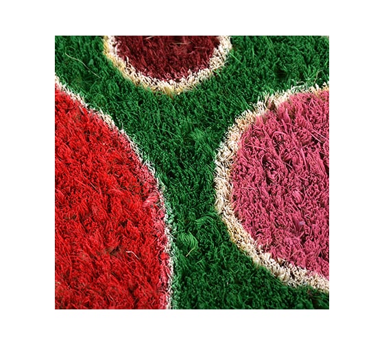 Кокосовый коврик VORTEX Фейерверк ворс 15 мм, 35x60 см на ПВХ основе 24259