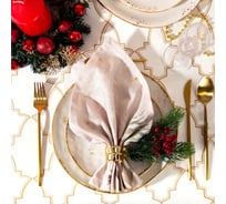 Набор салфеток Этель Christmas snowman 40х40см 4 шт, 100% хлопок, саржа 190 г/кв.м 7015801