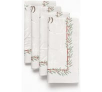 Набор салфеток Этель Новогоднее чудо 40х40 см, 4 шт 100% хлопок, саржа 190 г/кв.м 10554201