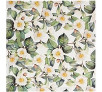 Набор салфеток Этель с декоративными кольцами Camellia 40х40 см - 2 шт, 100% хлопок, саржа 9361844