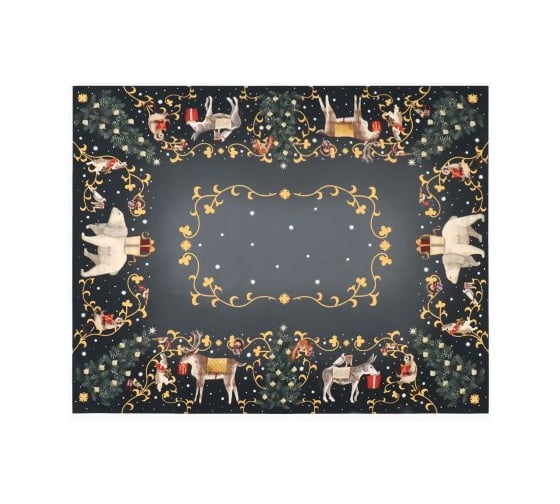 Набор столовый Этель Fairy tale скатерть 150х220 см +/-3 см с ВГМО, салфетка 40х40 см - 12 шт, 100% хлопок 10554209